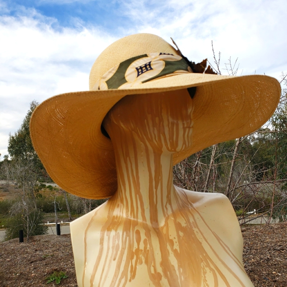 Gorgeous Givenchy Large Brimmed Vintage Designer Summer Sun Hat